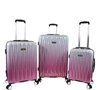 Juicy Couture Lindsay Lot de 3 valises rigides à roulettes pivotantes, Fuchsia argenté, One Size, Lindsay Lot de 3 valises rigides à roulettes pivotantes