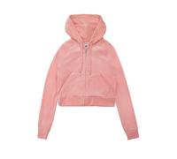 Juicy Couture Madison Hoodie Kapuzensweatjacke, Sweatjacke mit Kapuze und Reißverschluss aus Velour in Verschiedenen Farben Sweatshirt à Capuche, Juicy Pink, S Femme