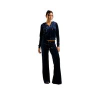 Juicy Couture Monogram Classic Velour Low Rise Track Pant Pantalon décontracté, Bleu Nuit, M (Lot de 20) Femmes