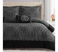 Juicy Couture Parure de lit, Polyester, Noir, très Grand lit