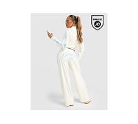 JUICY COUTURE Script Velour Wide Track Pants - Blanc M