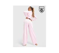 JUICY COUTURE Script Velour Wide Track Pants - Rose XS