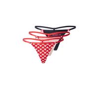 Juicy Couture String 'BE MY JUICY VALENTINE' rouge / noir, Taille XL