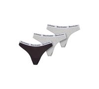 Juicy Couture String 'Dana' gris chiné / noir / blanc, Taille L