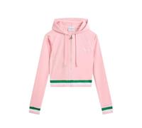 Juicy Couture Stripe Hoodie Sweatshirt à Capuche, Juicy Pink, L Femme