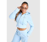 JUICY COUTURE Sweat à capuche en polaire Script Corset - Bleu XXS