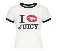 Juicy Couture - T-shirt Blanc en Coton avec Imprimé - Femme - Tops - Blanc - Taille: 42 FR
