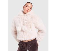 JUICY COUTURE Veste à capuche Fur - Beige L