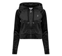 Juicy Couture Veste Madison Classic Velour Hoodie With Juicy Logo in Noir EU XL