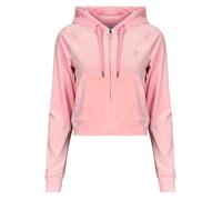 Juicy Couture Veste Madison Classic Velour Hoodie With Juicy Logo in Rose EU S