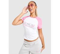 JUICY COUTURE Y2K Raglan Baby T-Shirt - Blanc S