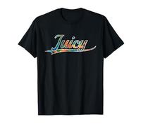Juicy Fashion Y2K Aesthetic Tie Dye Vintage Varsity T-Shirt