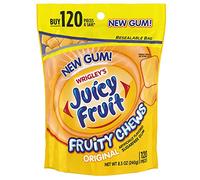 Juicy Fruit Fruity Chews Original Sugarfree Gum, sachet de 120 pièces (lot de 2)