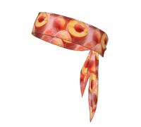 Juicy Peach Bandeau de sport absorbant la transpiration Unisexe Convient pour les voyages en plein air et divers sports