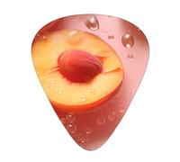 Juicy Peach Médiators élégants et durables, trois types de médiators fins, moyens et lourds (12 pièces), adaptés pour guitare, basse, guitare électrique, ukulélé,
