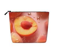 Juicy Peach Trousse de toilette et de maquillage pour femme - Unisexe - Sac de rangement pour soins personnels - Noir - Taille unique