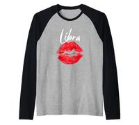 Juicy Red Lips Balance Signe du Zodiaque Manche Raglan