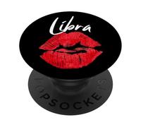 Juicy Red Lips Balance Signe du Zodiaque PopSockets PopGrip Adhésif