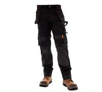 Juicy Trendz Pantalon Travail Homme Chantier Genouillères avec Poches Cargo Travail Homme