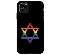 Juif LGBTQ Rainbow Star of David Jew Gay Pride Parade Coque pour iPhone 11 Pro Max