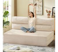 JUIKURY Canapé-lit pliant, chaise convertible avec matelas pliable Pilow, causeuse 2 en 1, chaise portable et pliable, canapé de sol confortable pour salon, chambre à coucher
