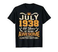 Juillet 1938 Vintage 88 Years Awesome 88th Birthday T-Shirt