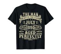 Juillet 1950 75e anniversaire cadeaux pour homme 75 ans Bday T-Shirt