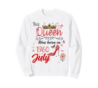 Juillet 1960 Anniversaire This Queen Was Born in July 1960 Sweatshirt
