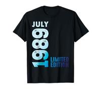 Juillet 1989 Année 1989 Rétro 1989 Vintage Édition Limitée 1989 T-Shirt