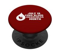 Juillet est Le Mois National de Sensibilisation au Sang de Cordon PopSockets PopGrip Adhésif