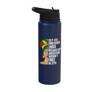 Juin 1865 Parce que mes ancêtres n'étaient pas libres en 1776 Stainless Steel Insulated Water Bottle