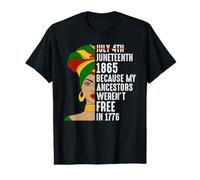 Juin 1865 Parce Que Mes ancêtres n'étaient Pas Libres en 1776 T-Shirt Graphique avec Valeur