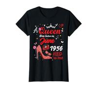Juin 1956 Anniversaire This Queen Was Born in June 1956 T-Shirt