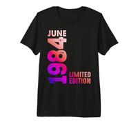 Juin 1984 Année 1984 Rétro 1984 Vintage Édition Limitée 1984 T-Shirt Haut de Gamme