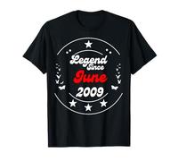 Juin 2009 Anniversaire Legend Man Boy Since June 2009 T-Shirt
