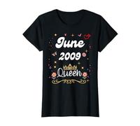Juin 2009 Queen Since June 2009 Birthday Girl Women T-Shirt