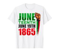 Juin Adolescent Juin 19 Juin 1865 Histoire des Noirs Liberté T-Shirt