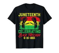 Juin célébrant Le Mois de l'histoire Noire de la liberté T-Shirt Graphique avec Valeur