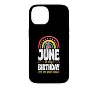 Juin, C'est Mon Anniversaire, Oui, Tout Le Mois, Boho Rainbow Coque pour iPhone 14