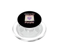 Juin est pour Le Mois de Sensibilisation à la Pourpre plaidoyer sur l'épilepsie PopSockets PopGrip pour MagSafe