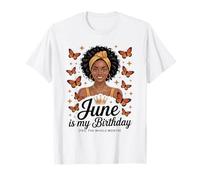 Juin : Mon anniversaire, les papillons, la reine, tout le mois T-Shirt