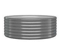 (JUIN SOLDES) Lit surélevé de jardin - JM - profonde et large - Acier enduit de poudre 100x100x36cm gris EU16004