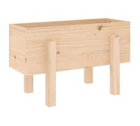 (JUIN SOLDES) Lit surélevé profond - JM - Jardinière extérieur - bac à plantes - 62x30x38 cm bois massif de pin EU17808