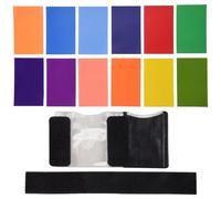 Juinrinet Cartes de filtres Couleur pour Flash - 12 gels | Par portraits studio et ext, ce pack 12 gels offre ambiances chaudes ou froides sans retouches, sur speedlite