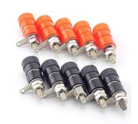 Juinrinet Connecteur Prise Banane Plaqué - Soudable 4 mm Compatible | Cuivre plaqué Or 24K, contact fiable et usure réduite; testé pour 10 000 cycles, transmission stable et sonorité.