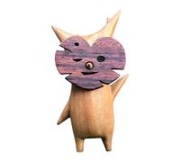 Juinrinet décoration Atelier Chic Chêne | Objet décoratif en résine aux nuances bois clair, et moderne pour étagères et bureau.