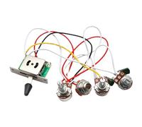 Juinrinet Faisceau de Câblage 5 Voies Pré-Câblé 1 Tonalité et Bouton | Idéal pour débutants, ce kit pré-câblé évite la soudure et facilite l'installation, offrant une tonalité réactive et clarté.