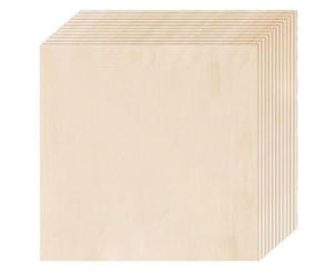 Juinrinet Feuilles Tilleul pour Découpe Laser - 12x12, 3 mm - Paquet 12 | Excellent rapport qualité prix pour ateliers et hobbyistes; 12 feuilles prêtes à l'emploi offrent des résultats propres.