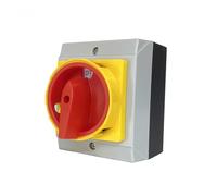 Juinrinet Interrupteur fixe Etanche Verrouillé | Interrupteur d’isolement manuel 3P, 2 positions ON-OFF, fixe intégré, boîtier étanche et compact.