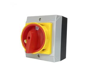 Juinrinet Interrupteur fixe Etanche Verrouillé | Interrupteur d’isolement manuel 3P, 2 positions ON-OFF, fixe intégré, boîtier étanche et compact.